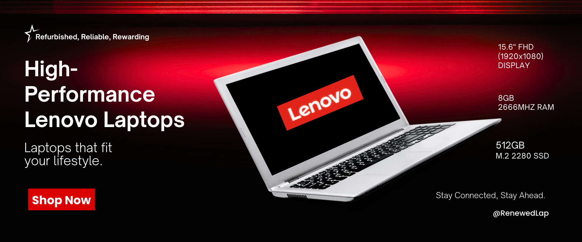 Black and Green Dynamic Modern Laptop Advertisement Billboard (1920 x 1080 px) (1920 x 800 px) (2)